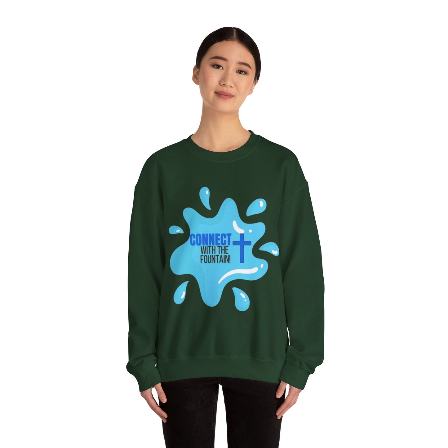 Connect with the Fountain Crewneck Sweatshirt (Version III)