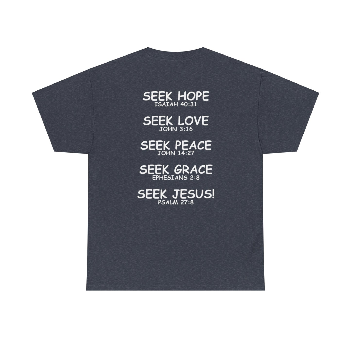 Seek Jesus (Gold Cross) T-Shirt