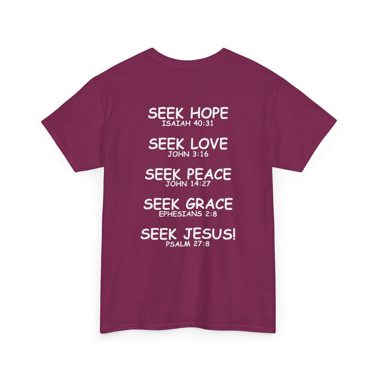 Seek Jesus (Gold Cross) T-Shirt