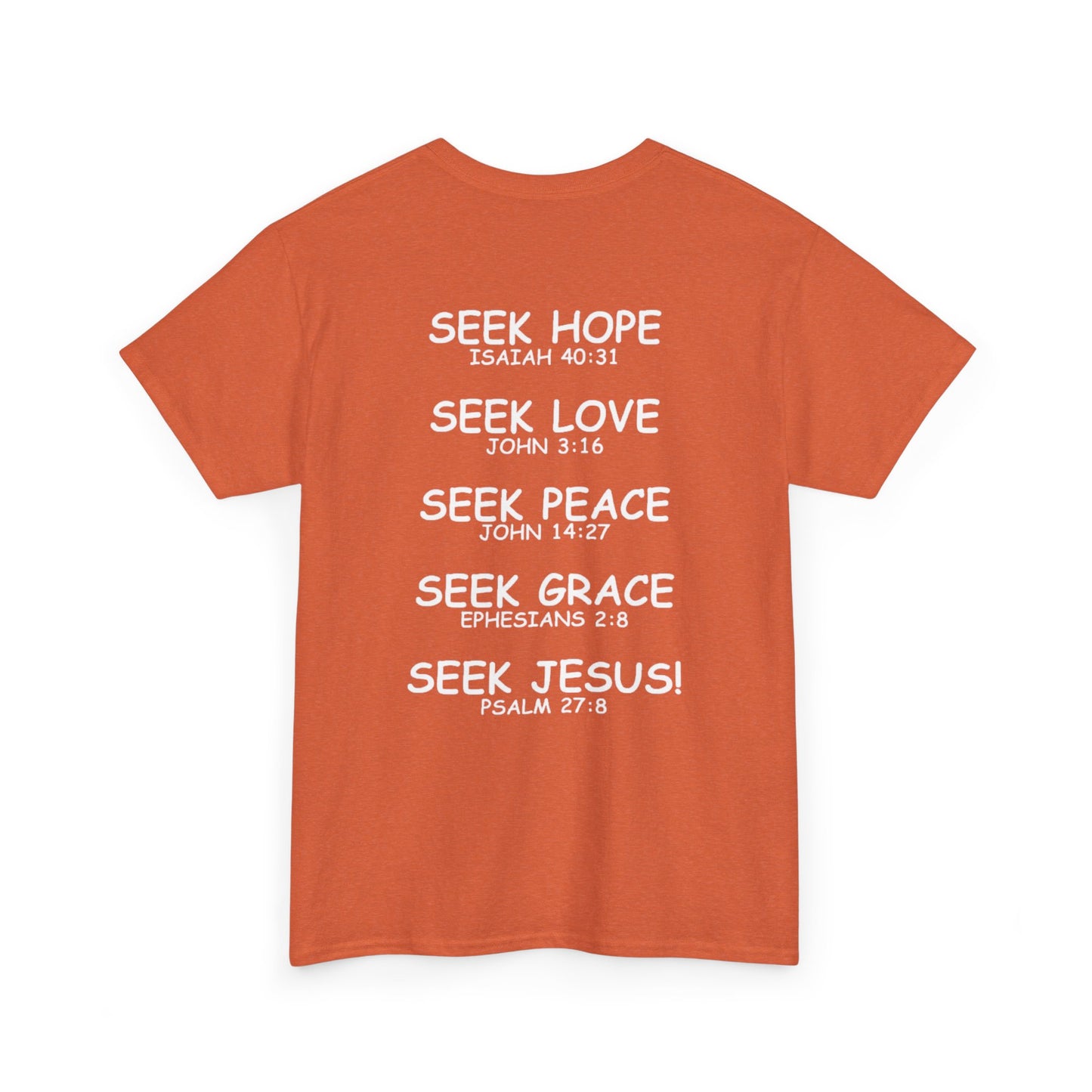 Seek Jesus (Gold Cross) T-Shirt