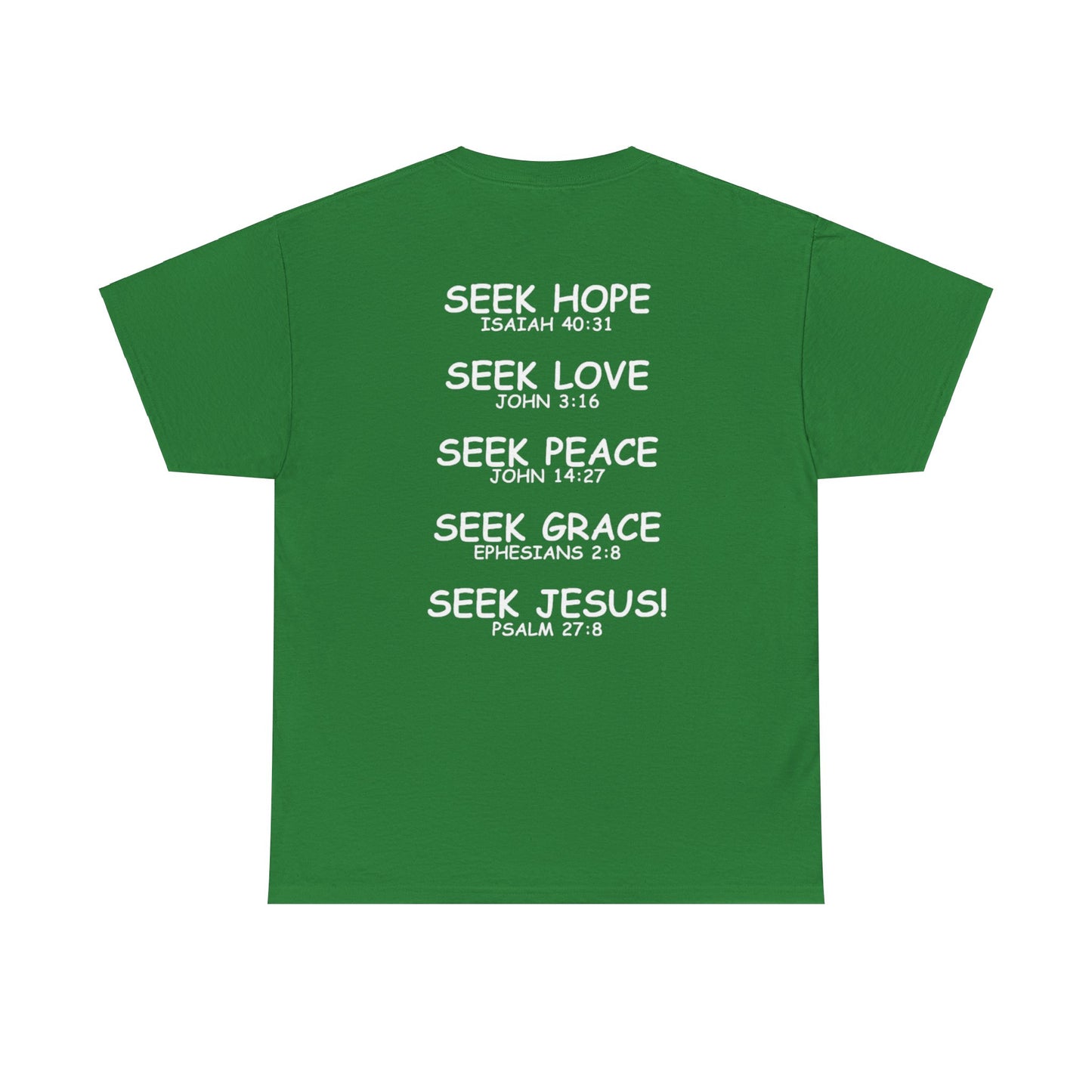 Seek Jesus (Gold Cross) T-Shirt